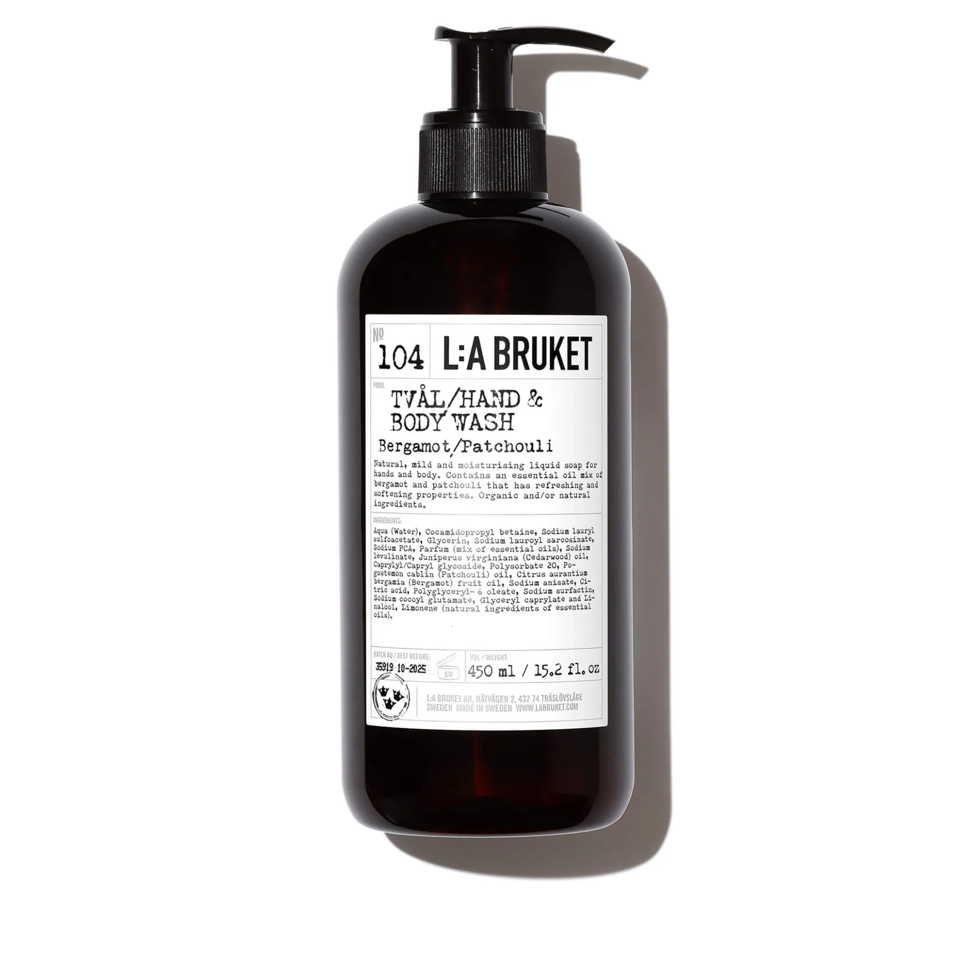 Hand & Body Wash Nettoyant Bergamote Patchouli 104